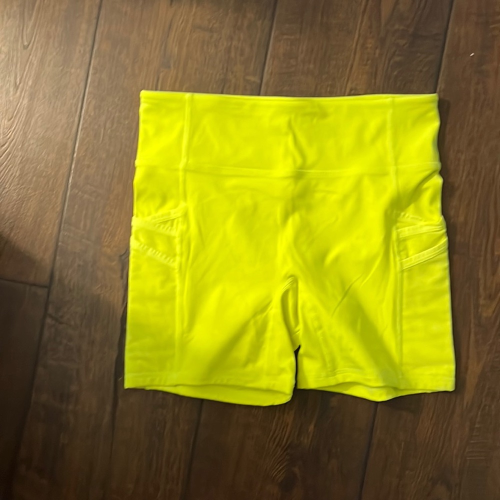 Yellow Athletic Shorts - Motion 365 by Fabletics